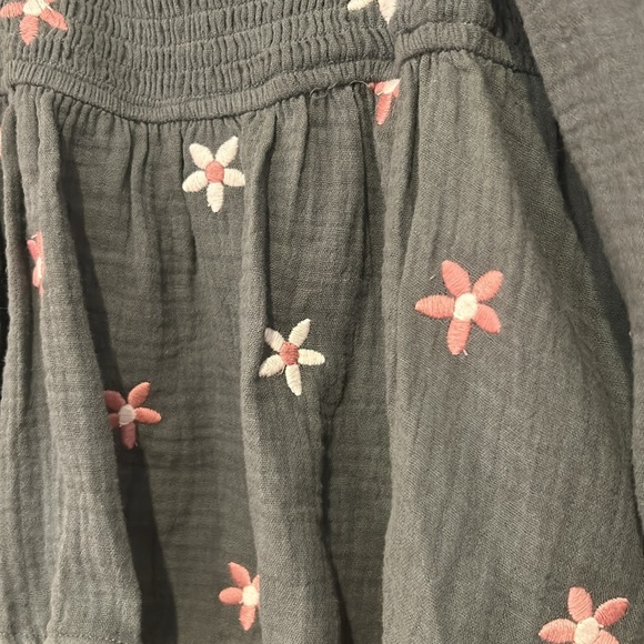 Altar’d State Olivia Embroidered Babydoll Top Green Size Small - Picture 8 of 13